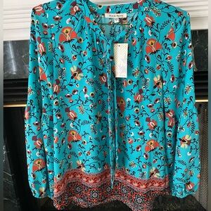 Black Rainn Patterned Blouse